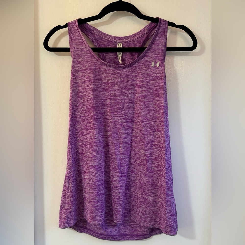 Under Armour Heather Purple Women's Athletic Tank Size Small